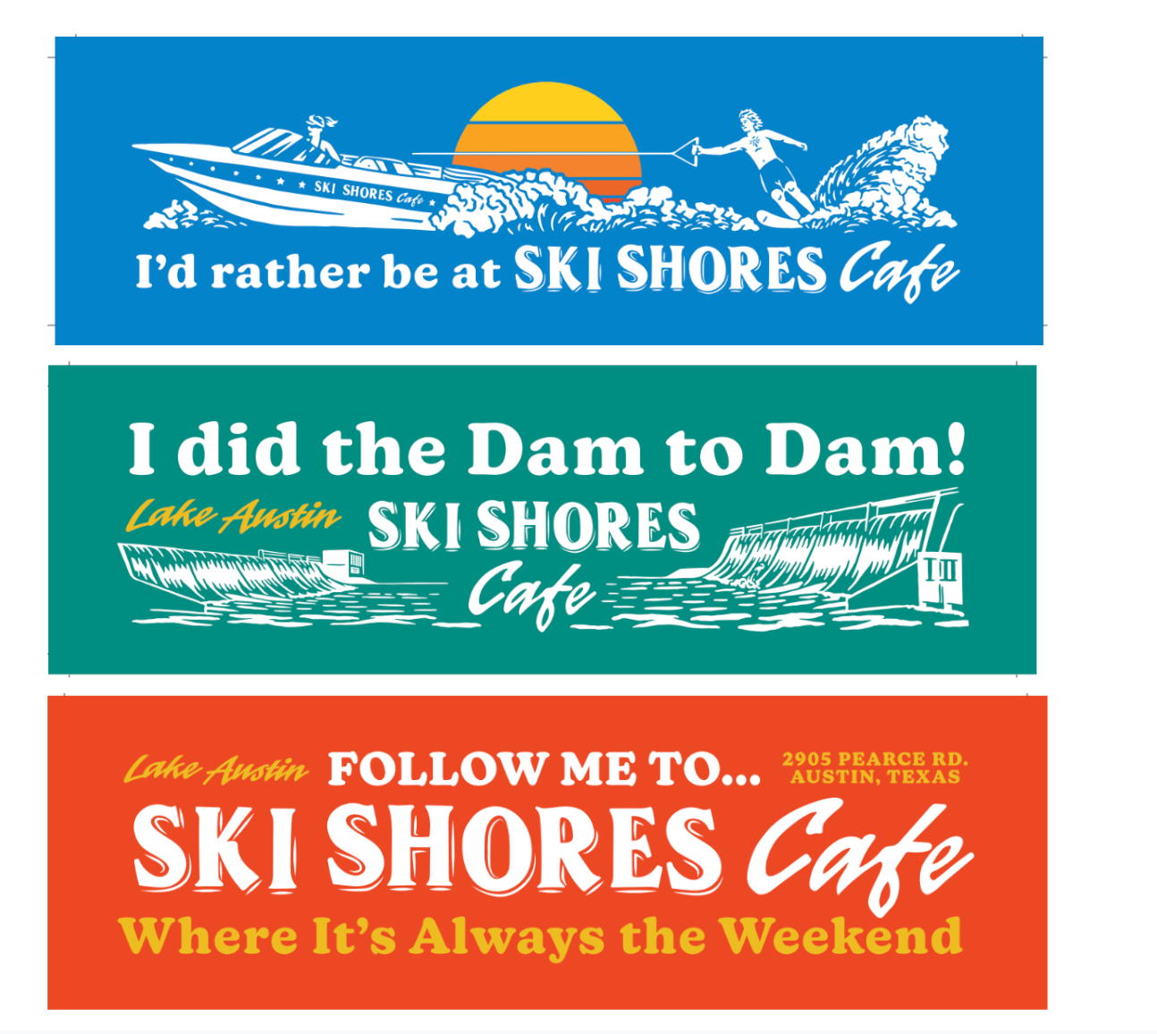 Ski Shores Bumper Sticker