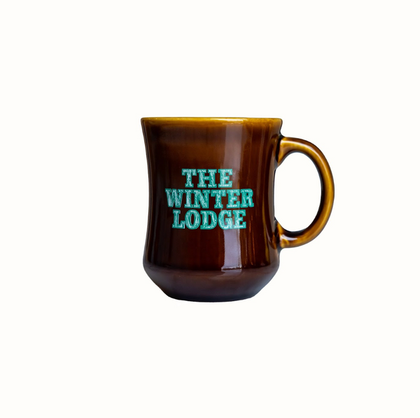 The Winter Lodge at Ski Shores Cafe Mug