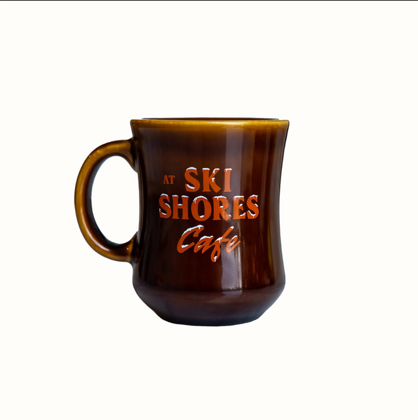 The Winter Lodge at Ski Shores Cafe Mug