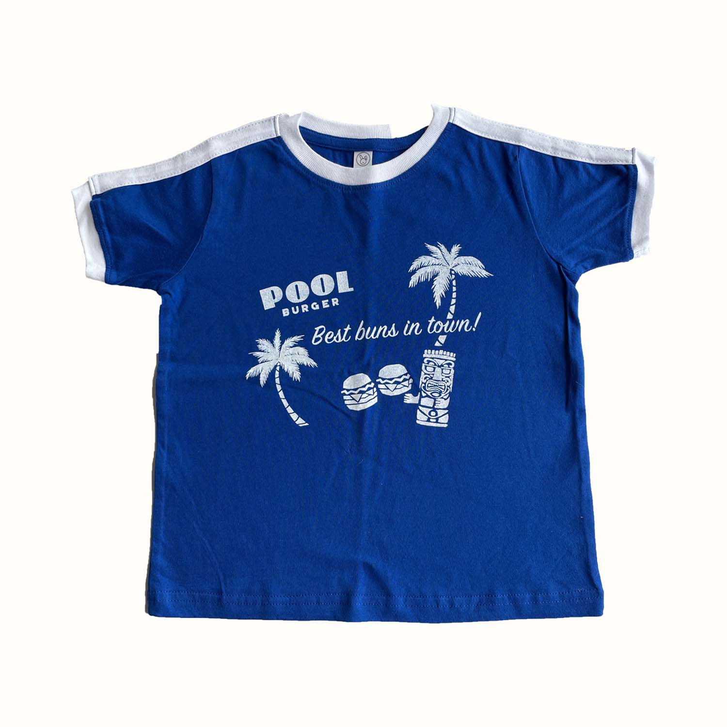 "Best Buns in Town" Pool Burger Toddler Tee