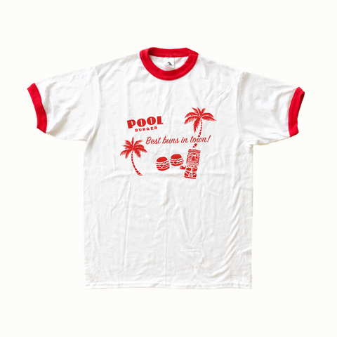 Pool Burger "Best Buns in Town" Adult Tee